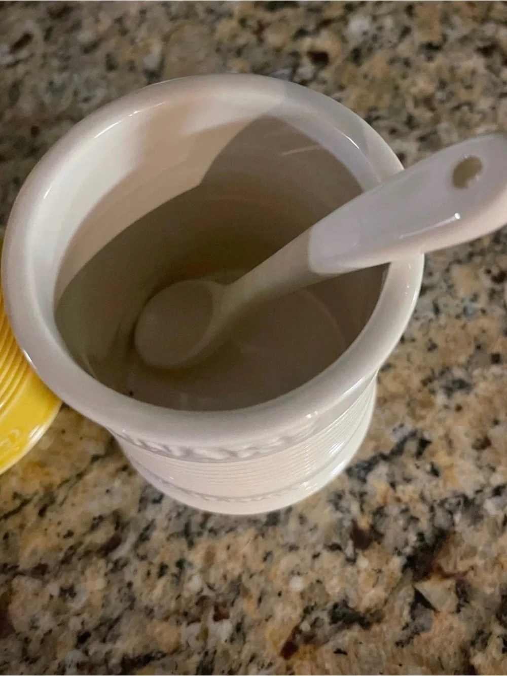 Williams and Sonoma condiment ceramic jars with spoons mayo and mustard
